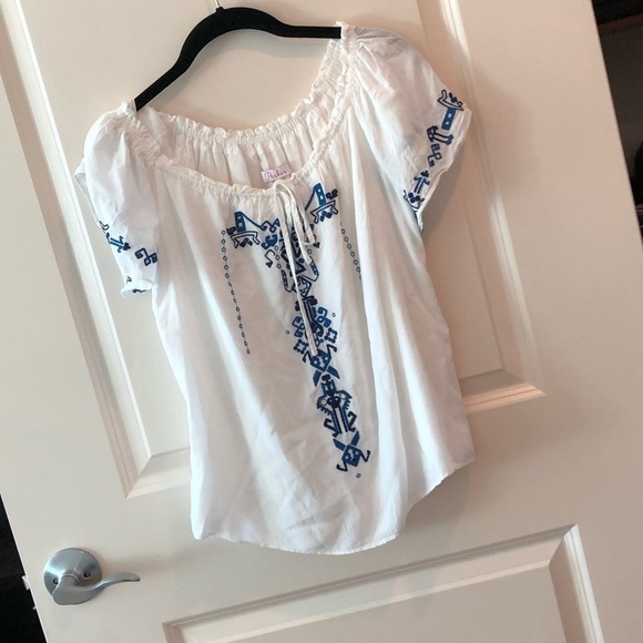 Parker Off Shoulder Embroidered Top - Picture 9 of 16